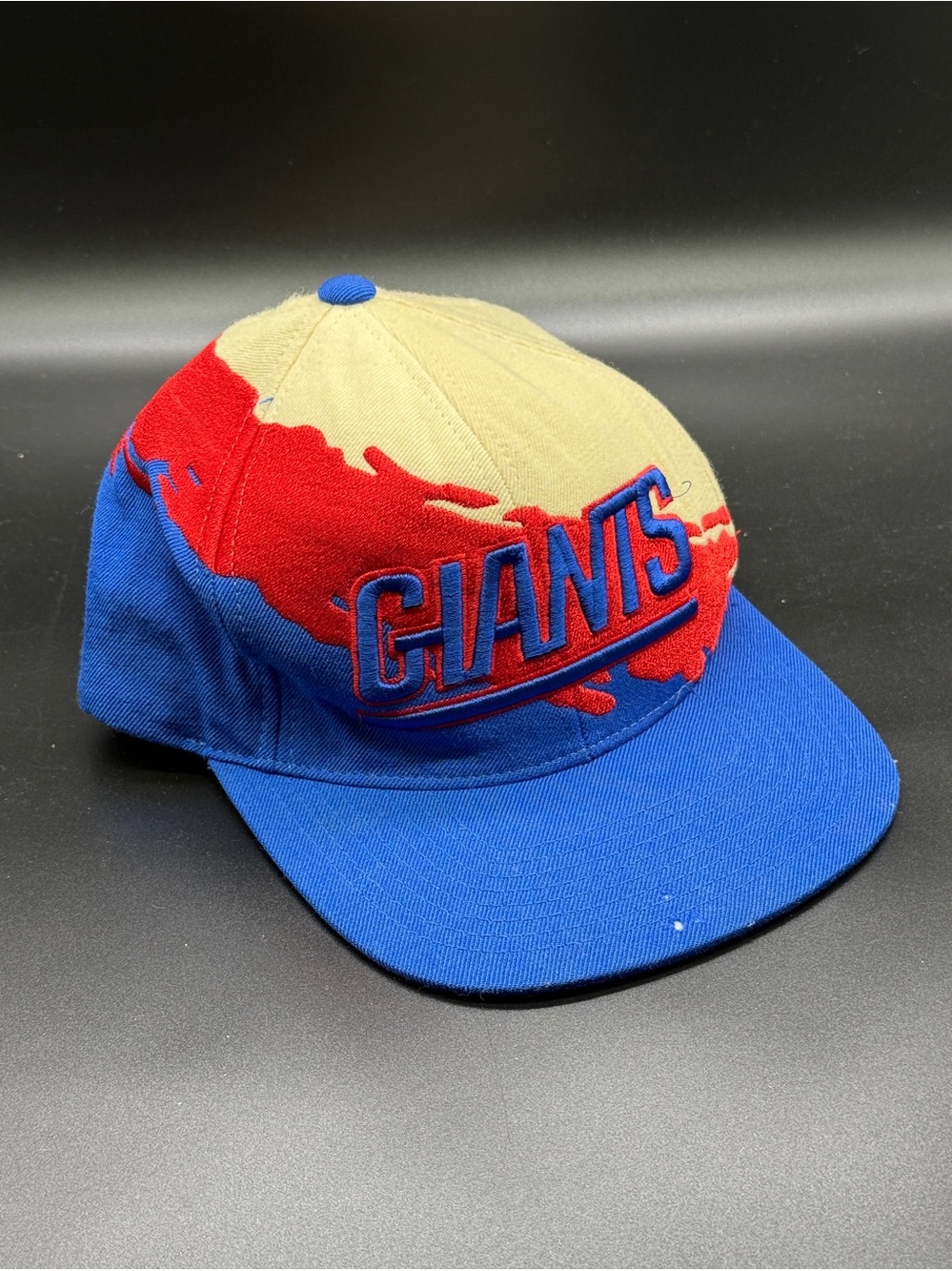 Vintage Mitchell and Ness New York Giants Adjustable Splash Snapback Hat